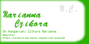 marianna czikora business card